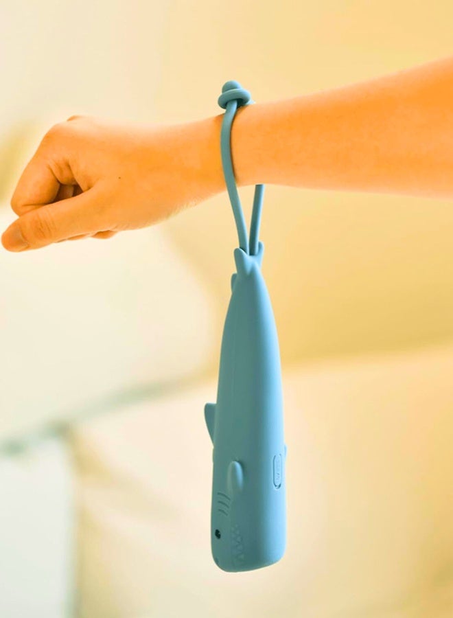 Silicone LED Flashlight,Rechargeable Cute Animal Shaped Silicone kids Flashlight,Gifts for Camping Essentials Gear,Birthday,Christmas and New Year (Shark) - Image 4