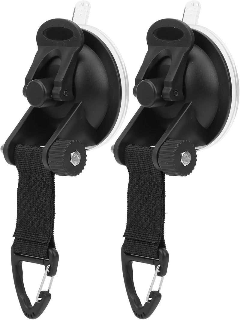 Diverse operating method fit 2pcs Car Suction Cup Duty Tie Down Car Mount Luggage Tent Secu Hook Your Car They Can Also Car Side Secu Hook or Classic trendy design picks - Image 1