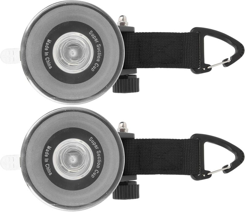 Diverse operating method fit 2pcs Car Suction Cup Duty Tie Down Car Mount Luggage Tent Secu Hook Your Car They Can Also Car Side Secu Hook or Classic trendy design picks - Image 2
