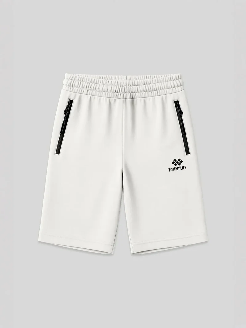 تومي لايف TOMMY Men's Regular-fit Knit Sweat Shorts