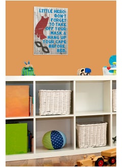 Stupell Industries Stupell Home Décor Little Hero Before Bed Wall Plaque Art, 10 X 0.5 X 15, Proudly Made In Usa  - Image 2