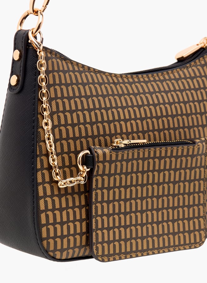 MISSY Women Textured Crossbody Bag with Zip Closure and Pouch  - Image 4