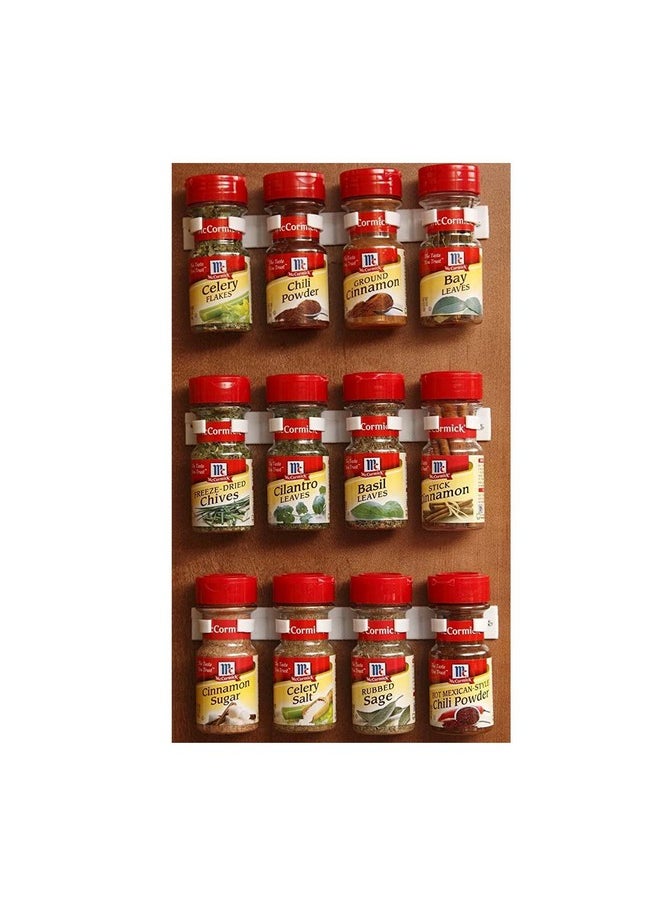 Bellemain Bellemain Spice Gripper Clip Strips for Plastic Jars - Set of 3, Holds 12 Jars  - Image 1