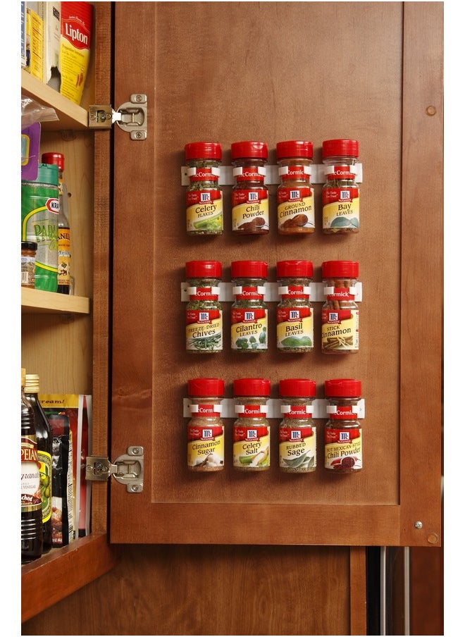 Bellemain Bellemain Spice Gripper Clip Strips for Plastic Jars - Set of 3, Holds 12 Jars  - Image 2