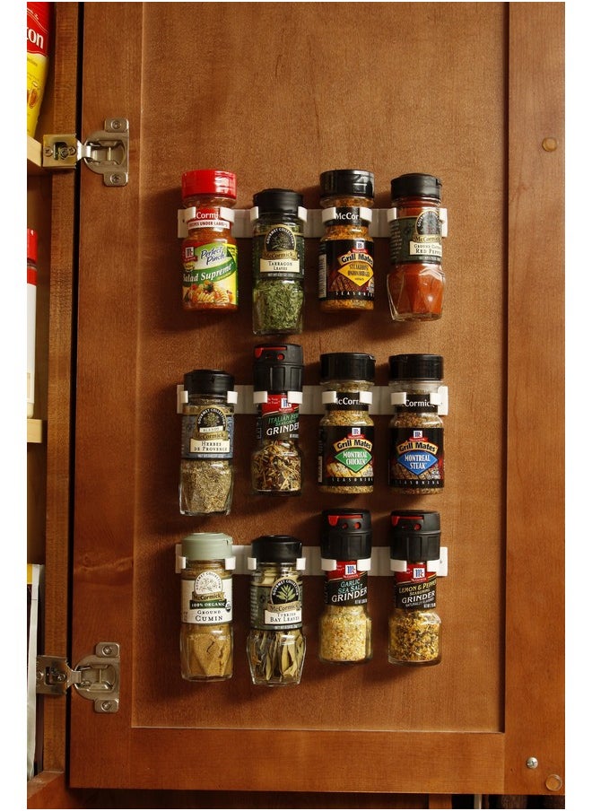 Bellemain Bellemain Spice Gripper Clip Strips for Plastic Jars - Set of 3, Holds 12 Jars  - Image 3