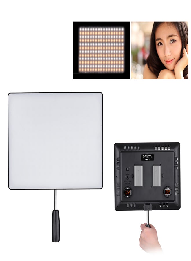 يونجنيو ضوء فيديو LED ثنائي اللون بدرجة حرارة 3200K-5500K من YONGNUO YN600 Air، ضوء تصوير فوتوغرافي بتصميم نحيف وخفيف، سطوع قابل للتعديل، مؤشر تجسيد اللون ≥95، إضاءة استوديو - Image 3
