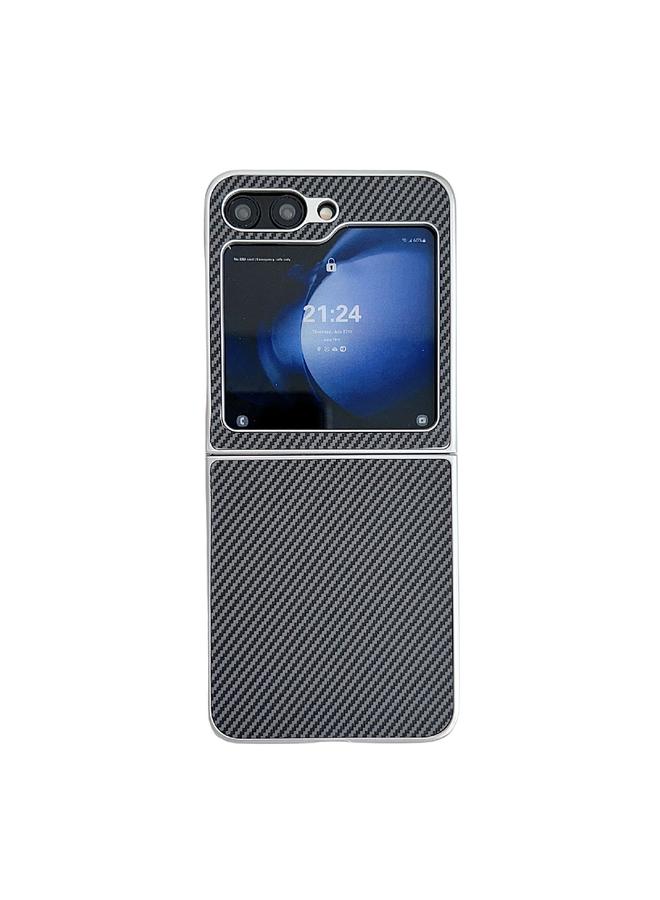 اس-توب جراب لهاتف Samsung Galaxy Z Flip6 مصنوع من ألياف الكربون كيفلر فائق النحافة ومقاوم للصدمات - Image 1