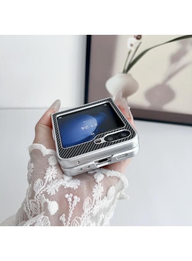 اس-توب جراب لهاتف Samsung Galaxy Z Flip6 مصنوع من ألياف الكربون كيفلر فائق النحافة ومقاوم للصدمات - Image 5