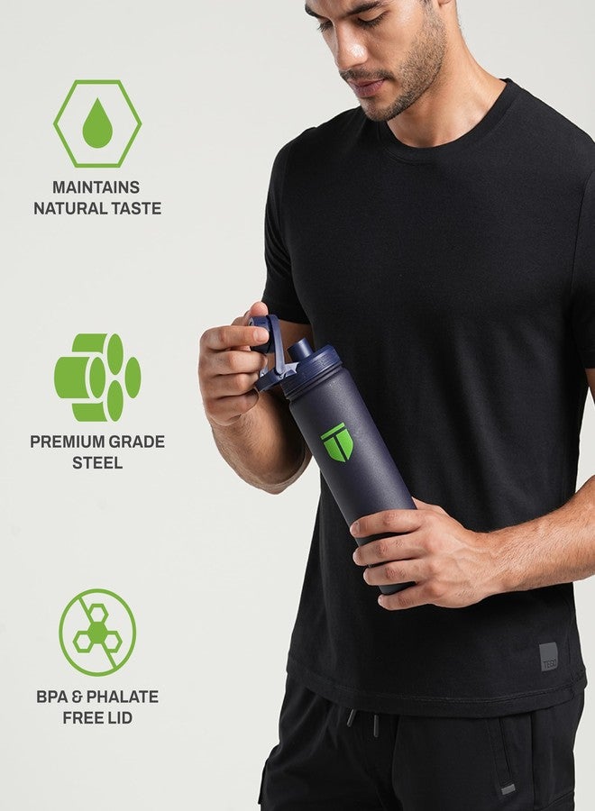 TEGO Rapid Insulated Bottle 600 ml | Double-Wall Steel | Hot 12H / Cold 24H | Leakproof Sports Lid | BPA-Free | Wide Mouth - Image 2