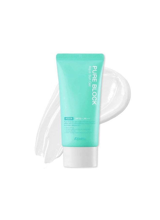 A'Pieu - Pure Block Aqua Sun Gel (SPF50+/PA+++) 50ml - Image 1