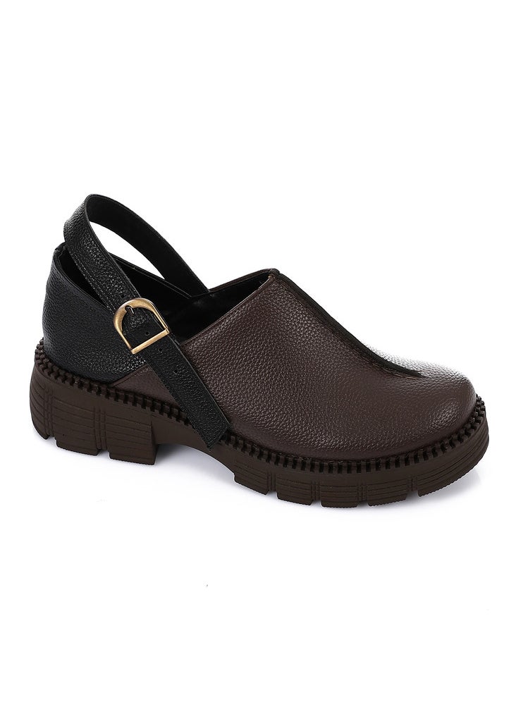 Mr.joe Chunky sandals, black and brown, 3719  - Image 1