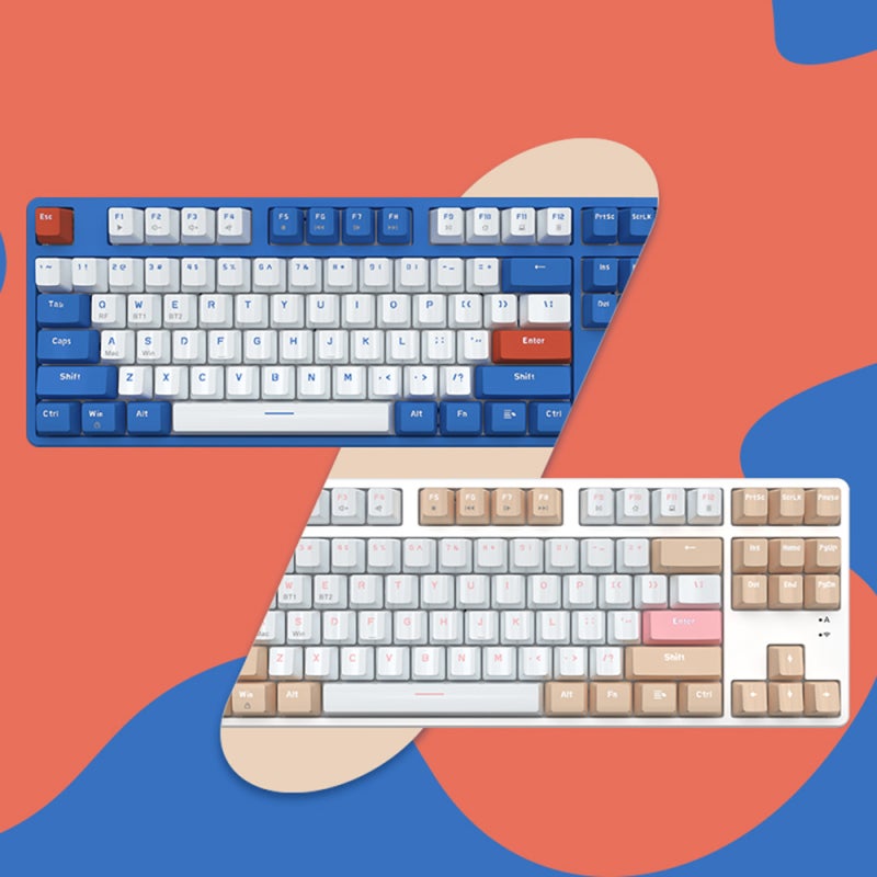 Wireless Mechanical Keyboard: 2.4G & BT Dual Mode, 19 Keys Anti-Ghosting, Wear-Resistant ABS Keycaps - Red Switch for Office, Gaming and Daily Use - Image 3