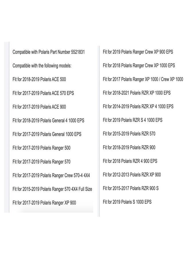 FCNFLZF Compatible with Polaris 5521831 ACE RZR 1000 XP 900 S Ranger 900 1000,Belt Box Seal Drive Clutch Cover Gasket - Image 5