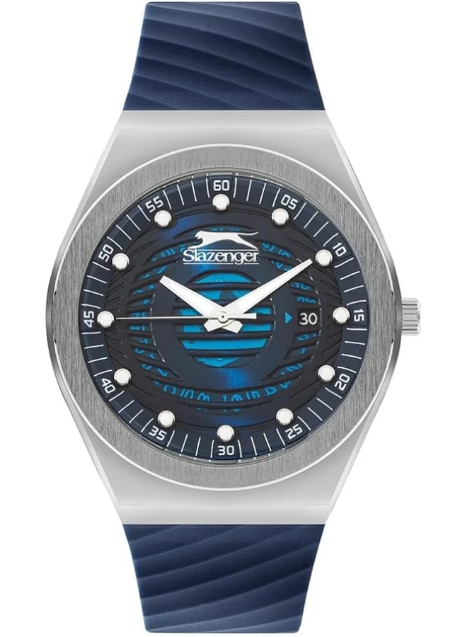 Slazenger SLAZENGER Men's Watch, Analog Display and Silicone Strap - SL.9.2221.1.03, Blue