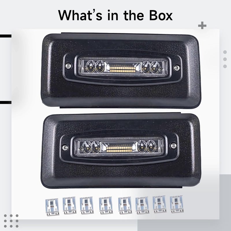 2018-2020 F150 Led Bumper Lights, Ip67 Waterproof, Easy Installation, 2015-2019 F150 Accessories, High-Intensity Spotlights - Image 5