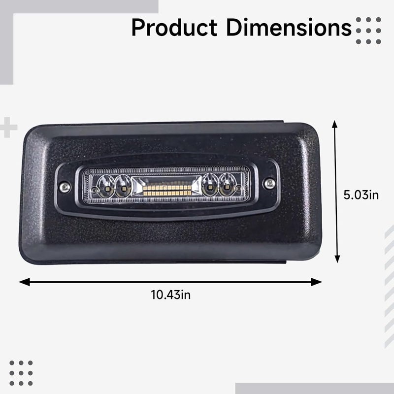 2018-2020 F150 Led Bumper Lights, Ip67 Waterproof, Easy Installation, 2015-2019 F150 Accessories, High-Intensity Spotlights - Image 4