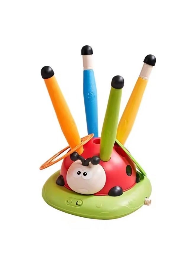 general 3-in-1 Interactive Kids Sports Game with Jumping Ring Toss and Rocket Launcher - Image 5