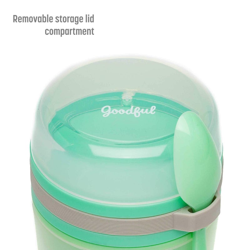 Goodful حاوية زبادي مزدوجة زبدية مزدوجة جيدة. - Image 3