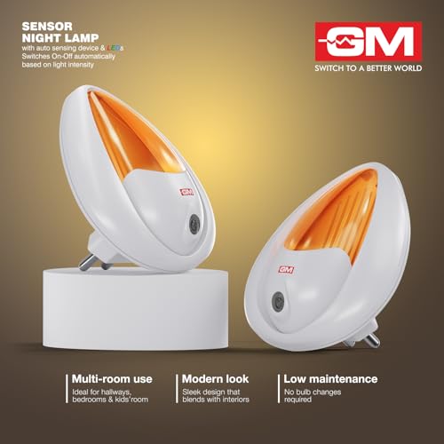 GM 3030 LED Night Lamp Pack of 1, Ultra Low 0.5 W Plug-in Lamp with Warm Light, Compact Wall-Mount Night Light for Bedroom, Hallway, Kids’ Room - Image 5