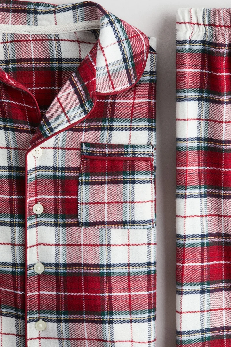 اتش اند ام بيجاما من قطن الفلانيل