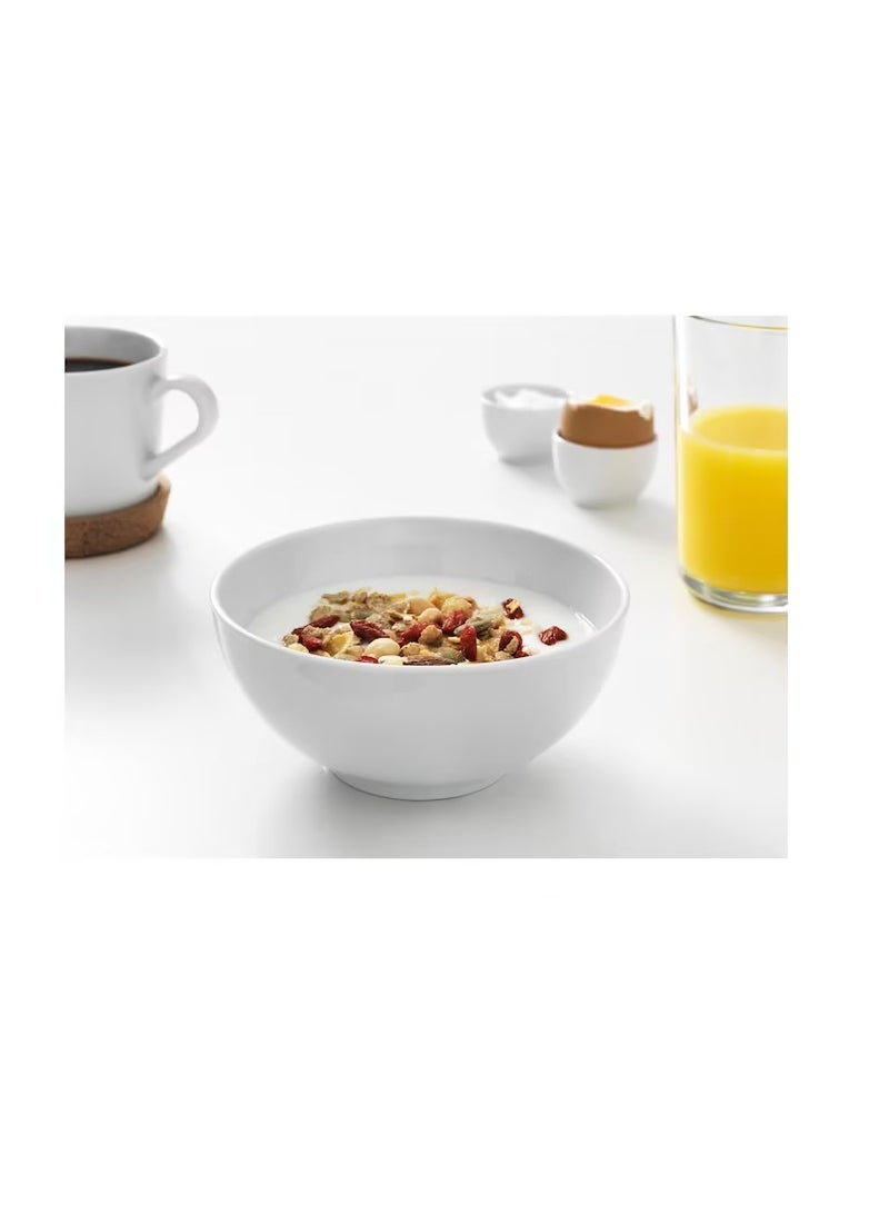 سلطانية دائرية الجوانب أبيض 13 سم - Image 2