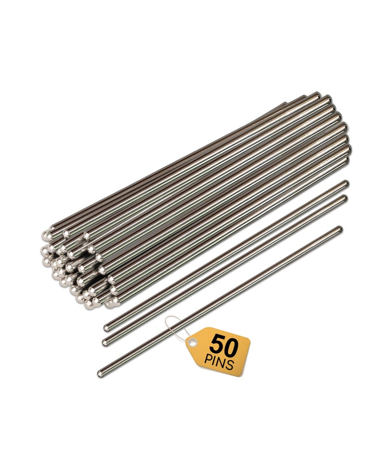 Olikraft 50 Pieces Stainless Steel Blocking Pins for Crochet Blocking Board  6 Inches Crochet Pins