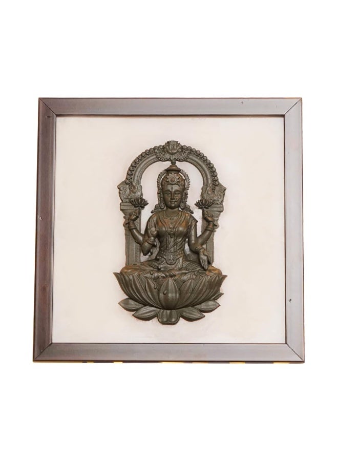 Studd Muffyn | Goddess Lakshmi Pyrite-Selenite 3D Plate - Image 1