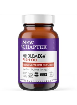 Wholemega Fish Oil Supplement - Wild Alaskan Salmon Oil with Omega-3 + Vitamin D3 + Astaxanthin + Sustainably Caught - 120 ct, 1000mg Softgels - pzsku/Z64C3421BE03AC2E81507Z/45/_/1714543946/c556cf06-ee57-42ea-9b97-203f67cd2836