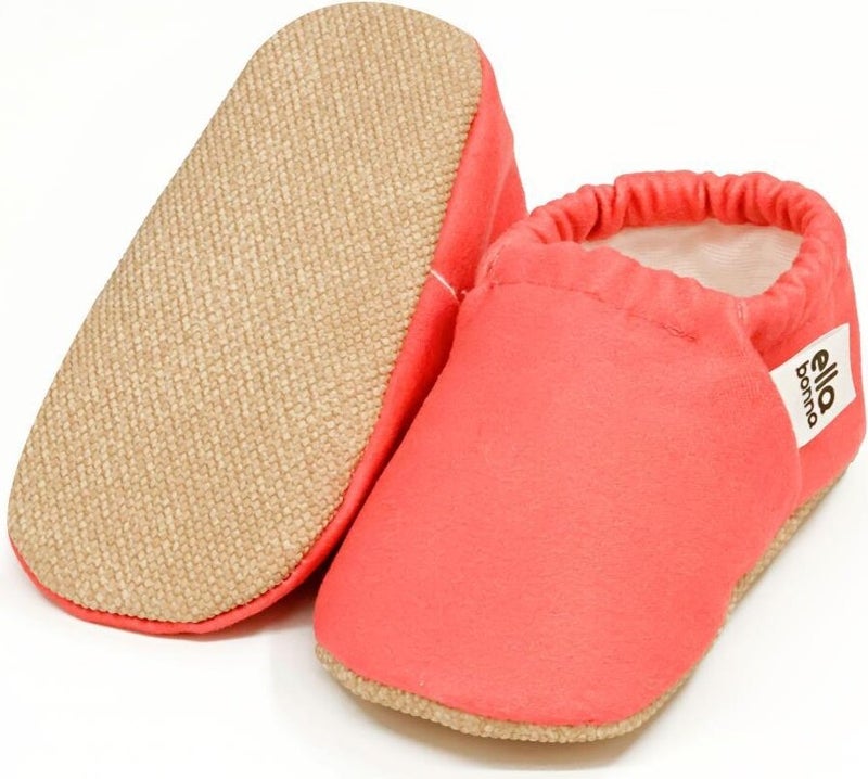 Ella Bonna Patterned Baby Booties, Non-Slip Sole, Home Nursery Shoes Slippers, Pink  - Image 2