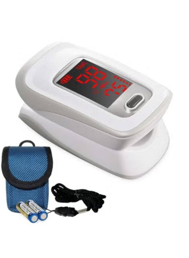 جهاز قياس الأكسجين النبضي - عملي ومحمول لمراقبة الأكسجين (SpO2) ومعدل النبض - سهل الاستخدام للمنزل