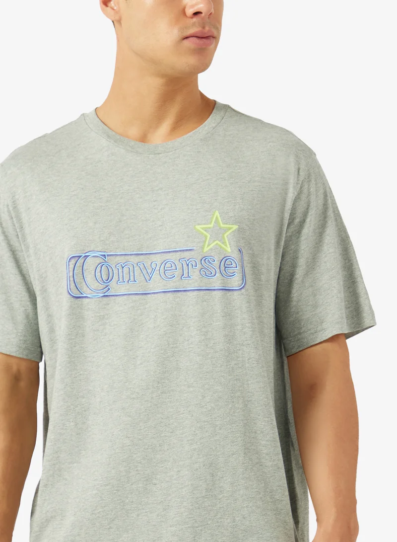 Converse VINTAGE GREY HEATHER Glow Star T-Shirt for Men | Best Price UAE