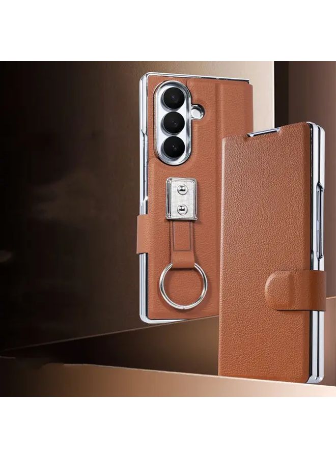 حافظة حامل الحلقات الصلبة السوداء لهاتف Galaxy Z Fold 7، للاستخدام الكاجوال في الأعمال - Image 3