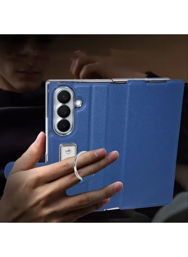 حافظة حامل الحلقات الصلبة السوداء لهاتف Galaxy Z Fold 7، للاستخدام الكاجوال في الأعمال - Image 4