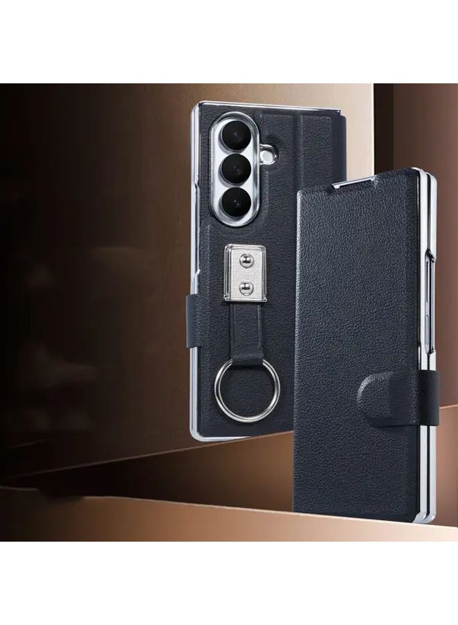 حافظة حامل الحلقات الصلبة السوداء لهاتف Galaxy Z Fold 7، للاستخدام الكاجوال في الأعمال - Image 5