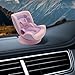 SARATA 17cm Dolls Car Seat with Universal Air Vent Clip Desk Stand Cute Stylish Purple Decoration for Anime Toy Collectors Doll Car Seat for 17cm Dolls Accessories NO Doll PurplePink - Image 4
