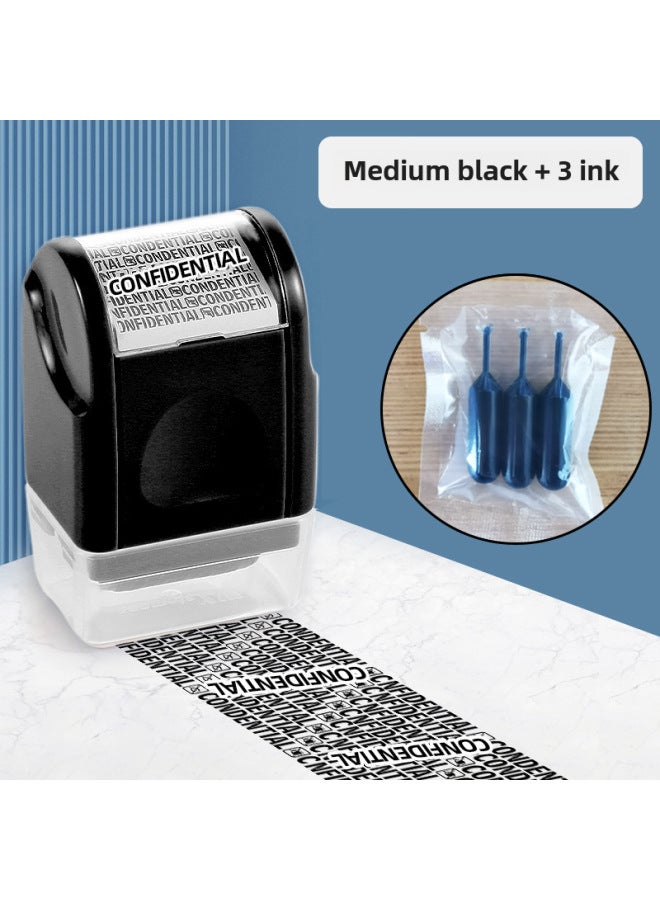 Roller-type Security Seal Random Code Privacy Seal Original Seal Oil Express Daub Pen Anti-leak Cover Information - Image 1