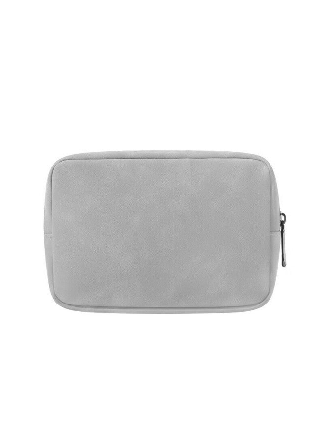Escase Bluetooth Earphone Digital Storage Box, Multifunctional Large Capacity Storage Bag, For Data Cables, Chargers, Usb Drives, Memory Cards, Earphone Accessories, Compact, Shockproof, Stress-Relieving, Light Gray