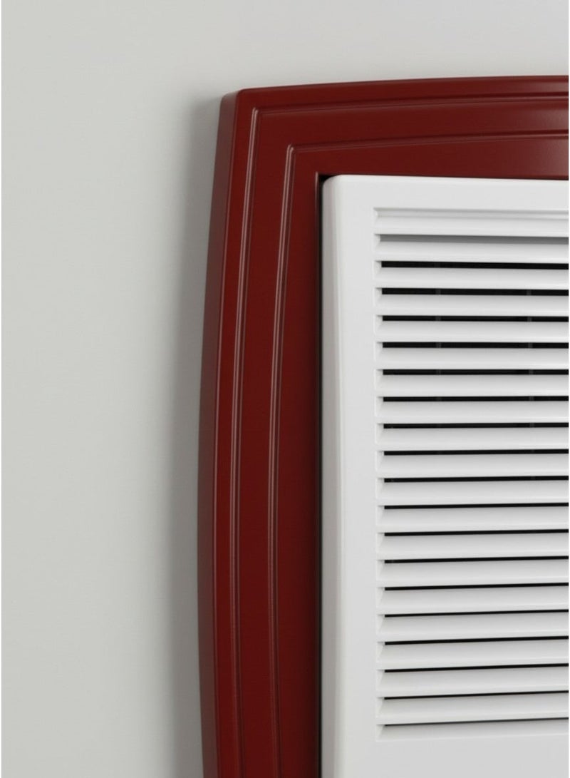 بهنس برواز مكيف شباك ذكي بلاستيك بني جاهز عالي الجودة براويز مكيفات شباك لاحاجة الى مسامير التثبيت اطار و ديكور المكيف الشباك مانعة للغبار والحشرات يحافظ على هواء التكييف كاملا بالغرفة سهولة الفك التركيب التنظيف - Image 2