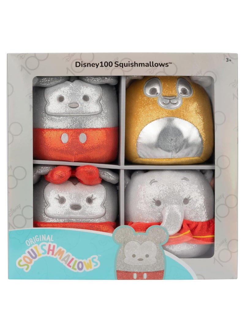 Squishmallows - SQDI00233 SQK-Little Plush (5" D100 4-pc Box Set) (Winnie, Tinker Bell, (EMEA), Pooh, Tinkerbell, Simba & Dumbo | Polyester | Stuffed Toy - Image 1