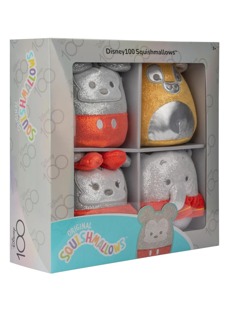 Squishmallows - SQDI00233 SQK-Little Plush (5" D100 4-pc Box Set) (Winnie, Tinker Bell, (EMEA), Pooh, Tinkerbell, Simba & Dumbo | Polyester | Stuffed Toy - Image 1