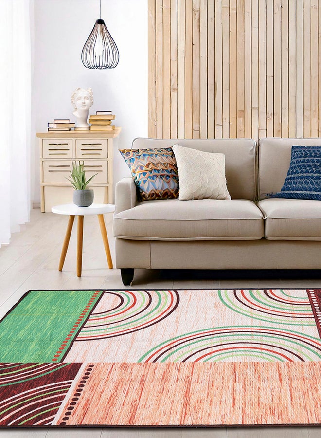 Status Contract Multi Printed Vintage Persian Carpet Rug Runner for Bedroom/Living Area/Home with Anti Slip Backing, 152 X 213 Cm  - Image 1