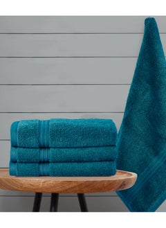 بليس كاسا مناشف يد من القطن الممشط بنسبة 100% من Bliss Casa مكونة من 4 قطع - مجموعة مناشف يد سريعة الجفاف 550 جرام في المتر المربع عالية الامتصاص - مناشف سميكة وناعمة بجودة الفنادق لليدين والمنتجعات الصحية مقاس 16x28 بوصة  - Image 5