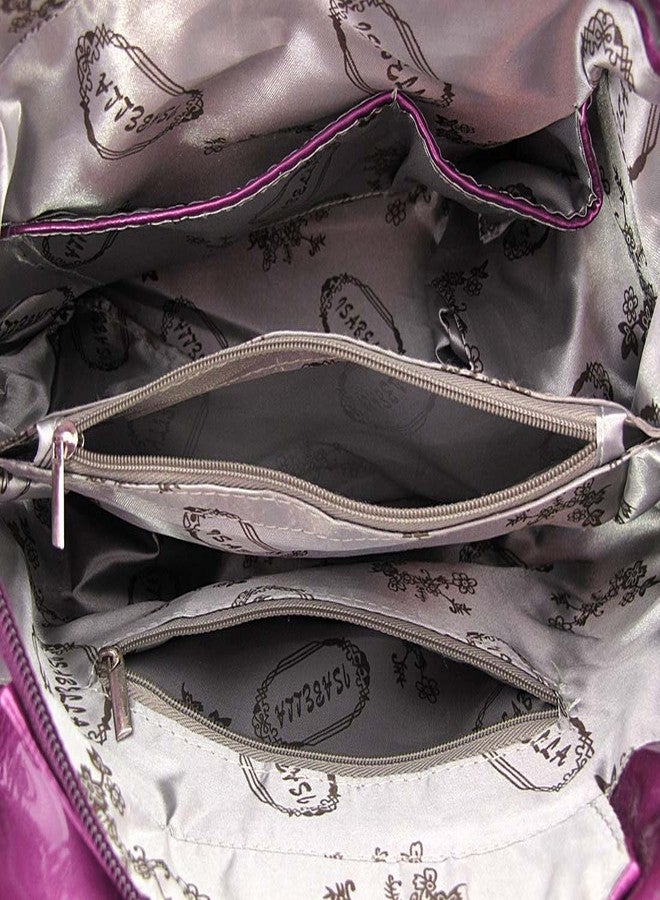 Things2Die4 Camouflage Rhinestone Western Buckle Purse/Wallet Set Purple Trim - Image 3