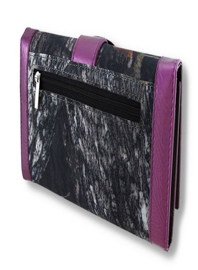Things2Die4 Camouflage Rhinestone Western Buckle Purse/Wallet Set Purple Trim - Image 4