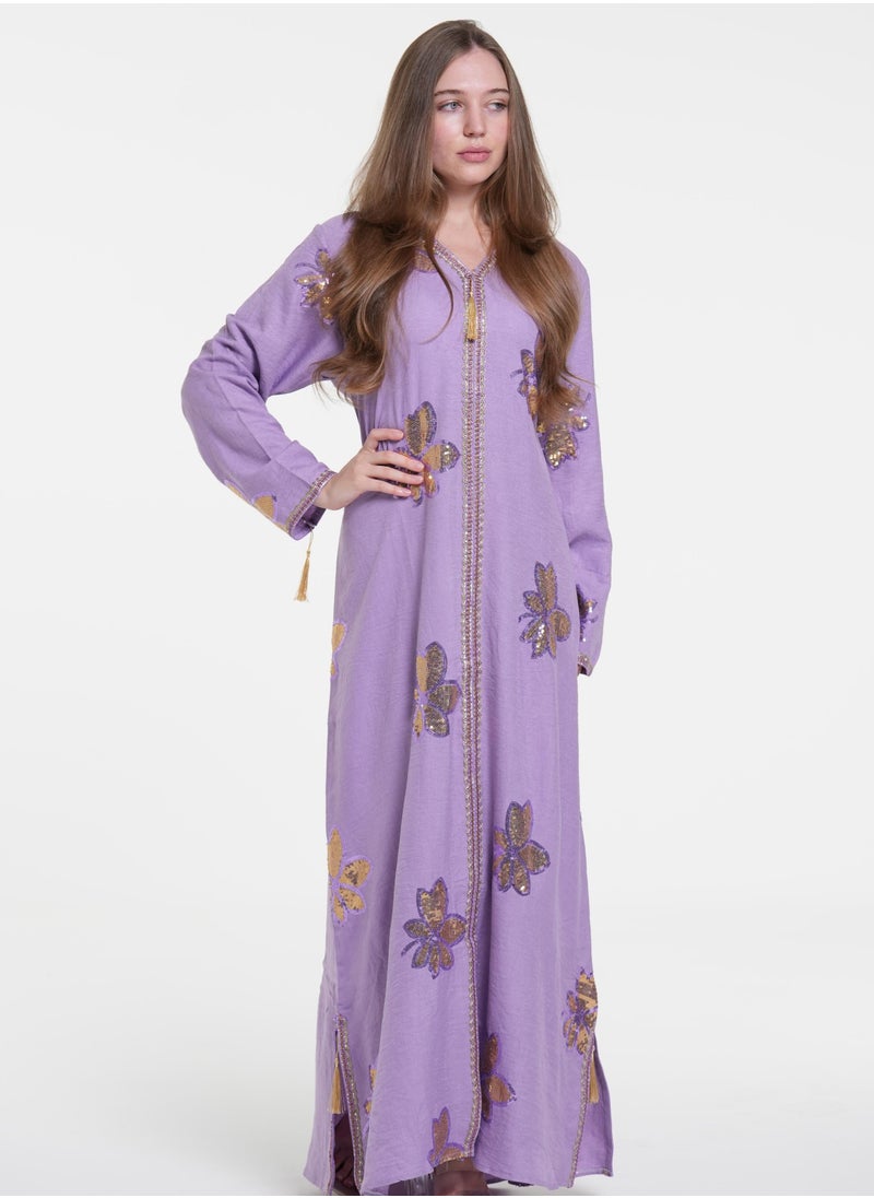 AL BENT AL SHARQIEH women jalabiya , arabian traditional dress  - Image 3