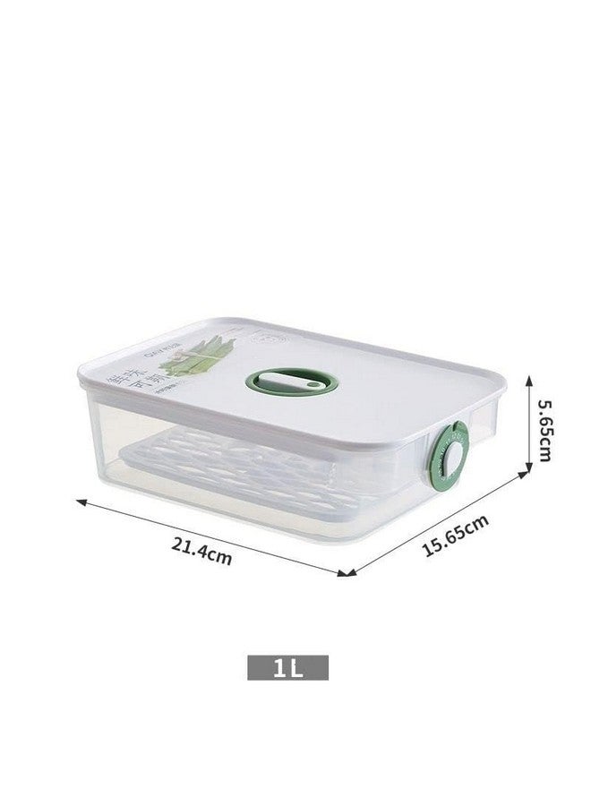 ZURATO Food Storage Container Airtight Storage Box refrigerator Storage Boxes Keep Fruits, Vegetables, Meat, Fish Timekeeping Stackable Storage Box ((3pc set, small +medium + large)) - Image 2