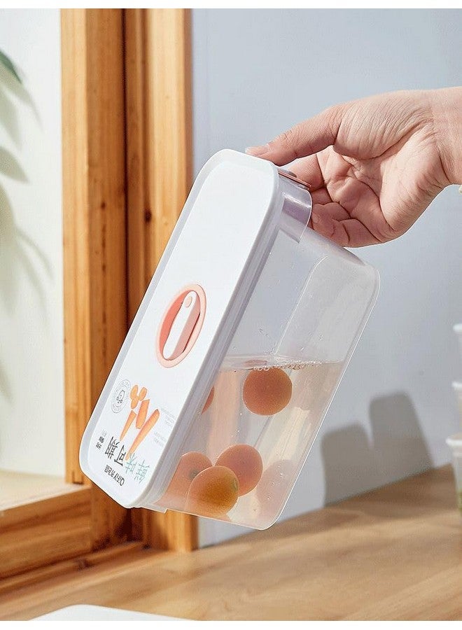 ZURATO Food Storage Container Airtight Storage Box refrigerator Storage Boxes Keep Fruits, Vegetables, Meat, Fish Timekeeping Stackable Storage Box ((3pc set, small +medium + large)) - Image 4