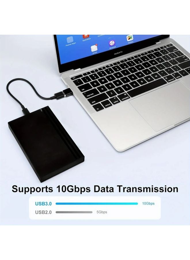 USB 3 0 Male Female Adapter Cable Black USB A to Micro USB 3 1 and Type C Port Extender - Image 3
