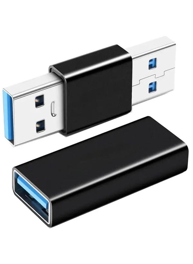 USB 3 0 Male Female Adapter Cable Black USB A to Micro USB 3 1 and Type C Port Extender - Image 1