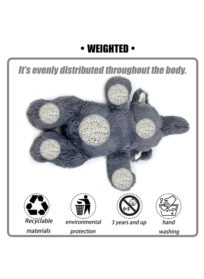 YOUBLEK YOUBLEK 20"" | 4 Pounds Weighted Stuffed Animals Sensory Comfort Plush Throw Pillow Toy  Soft for Home & School  Kawaii Plushies Hugging Toy Gifts for Kids & Adults (Elephant  20 inch 4 Pounds)  - Image 3
